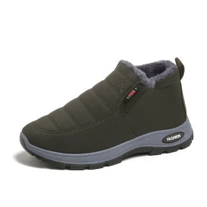 Unisex Fleece‑Lined Water‑Resistant Non‑Slip Winter Snow Boots Outdoor Boots