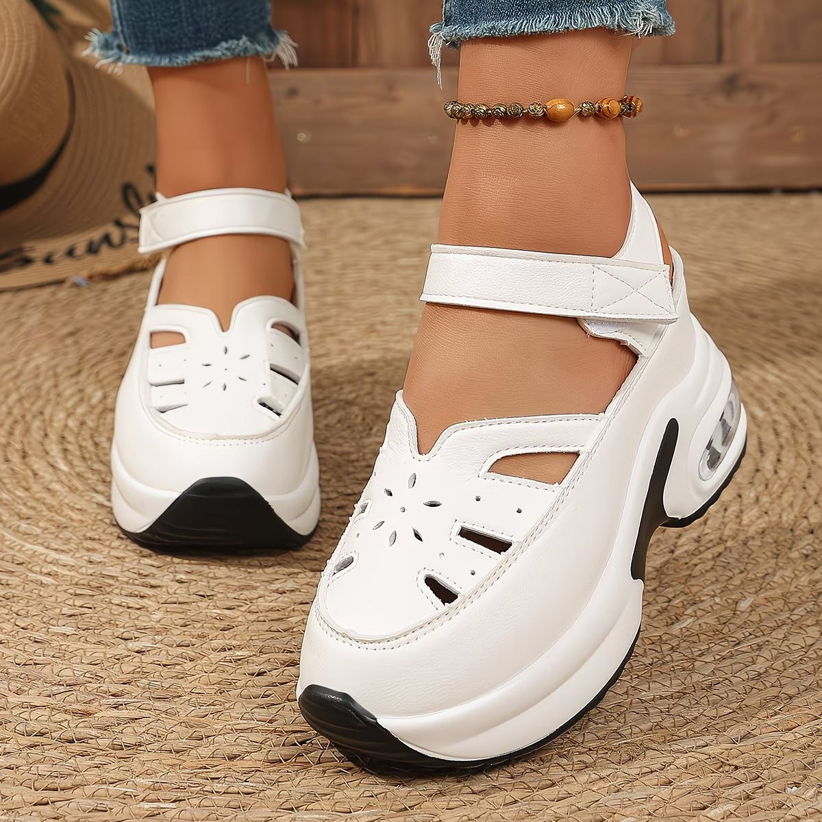 Women's Breathable & Comfortable Platform Sport Orthopedic Sandal Walking Shoes
