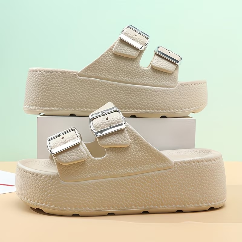Women's Fashion Anti-Slip Height-Increasing Platform Slippers Beach Sandals