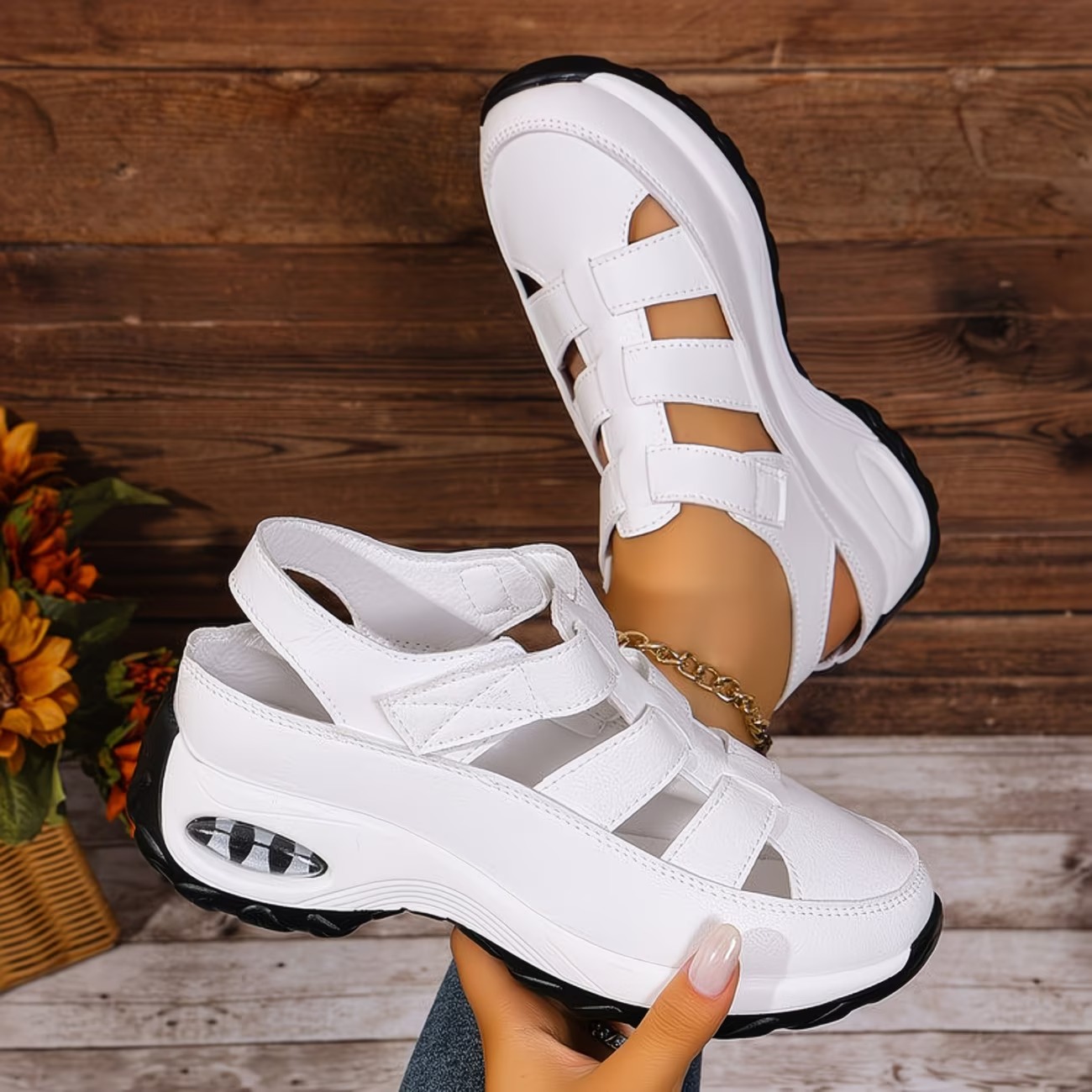 Women's Fashion Breathable Hollow-out Platform Sports Sandals