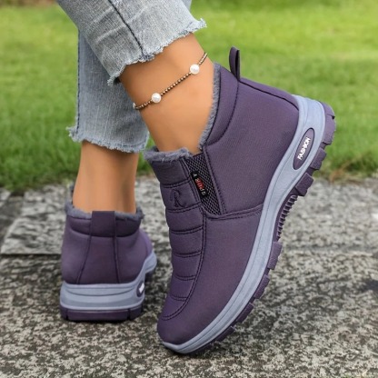 Unisex Fleece‑Lined Water‑Resistant Non‑Slip Winter Snow Boots Outdoor Boots