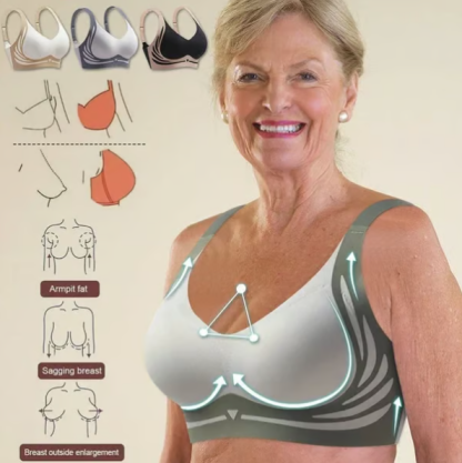  Super gather bra | Wireless Push-up Bra👍No more sagging breasts