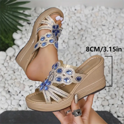 🔥Last Day Promotion 50% OFF - Women's New Summer Rhinestone Open Toe Orthopaedic Sandals