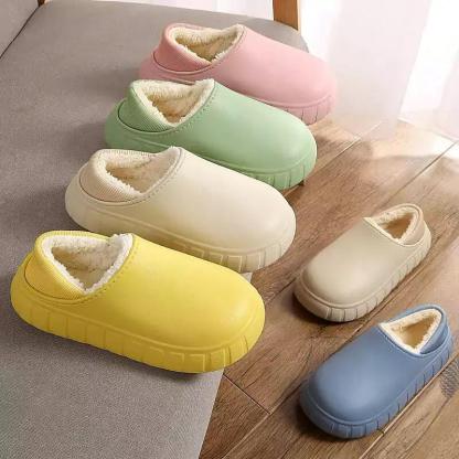 Winter Indoor Warm Non-slip Soft Bottom Couple Cotton Slippers