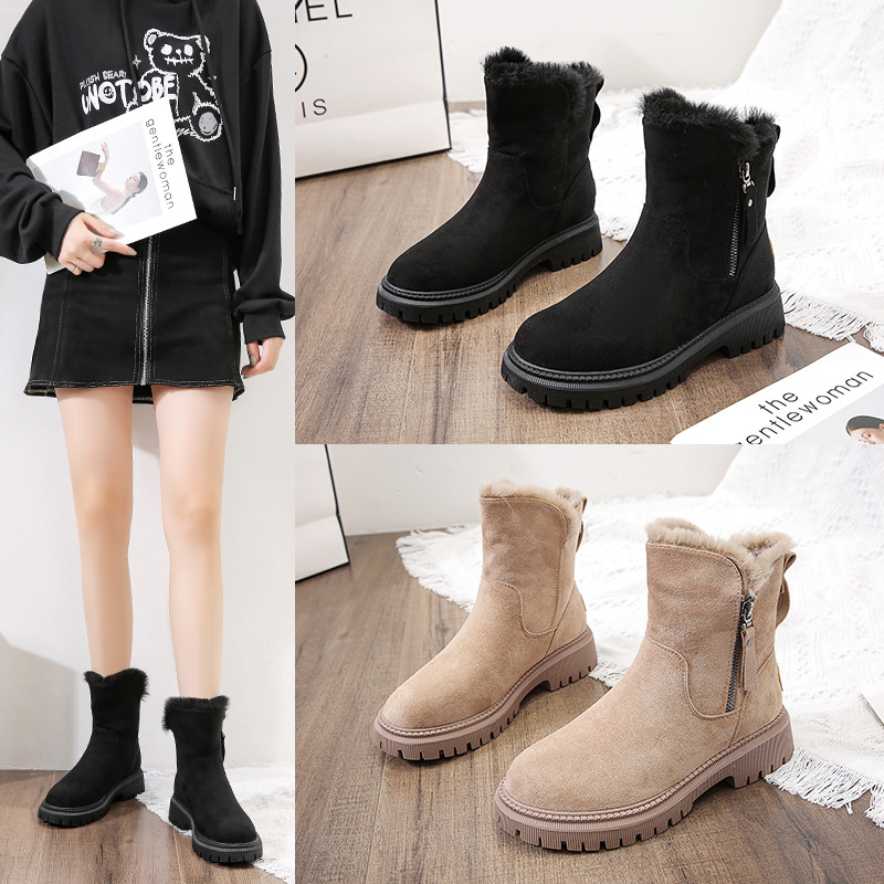 🔥Last Day Promotion 70% OFF🔥 - Women Wool Lined Water Resistant Non-Slip Snow Boots, Orthopedic Winter Walking Shoes