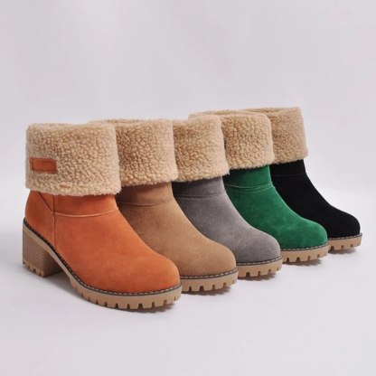 🔥LAST DAY 50% OFF🎁Women'S Chunky Heel Side Zip Ankle Boots