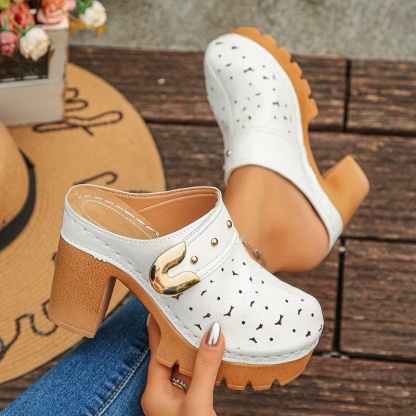 🔥Last Day Promotion 50% OFF - Women's Fashion High Heel Chunky Heel Sandals