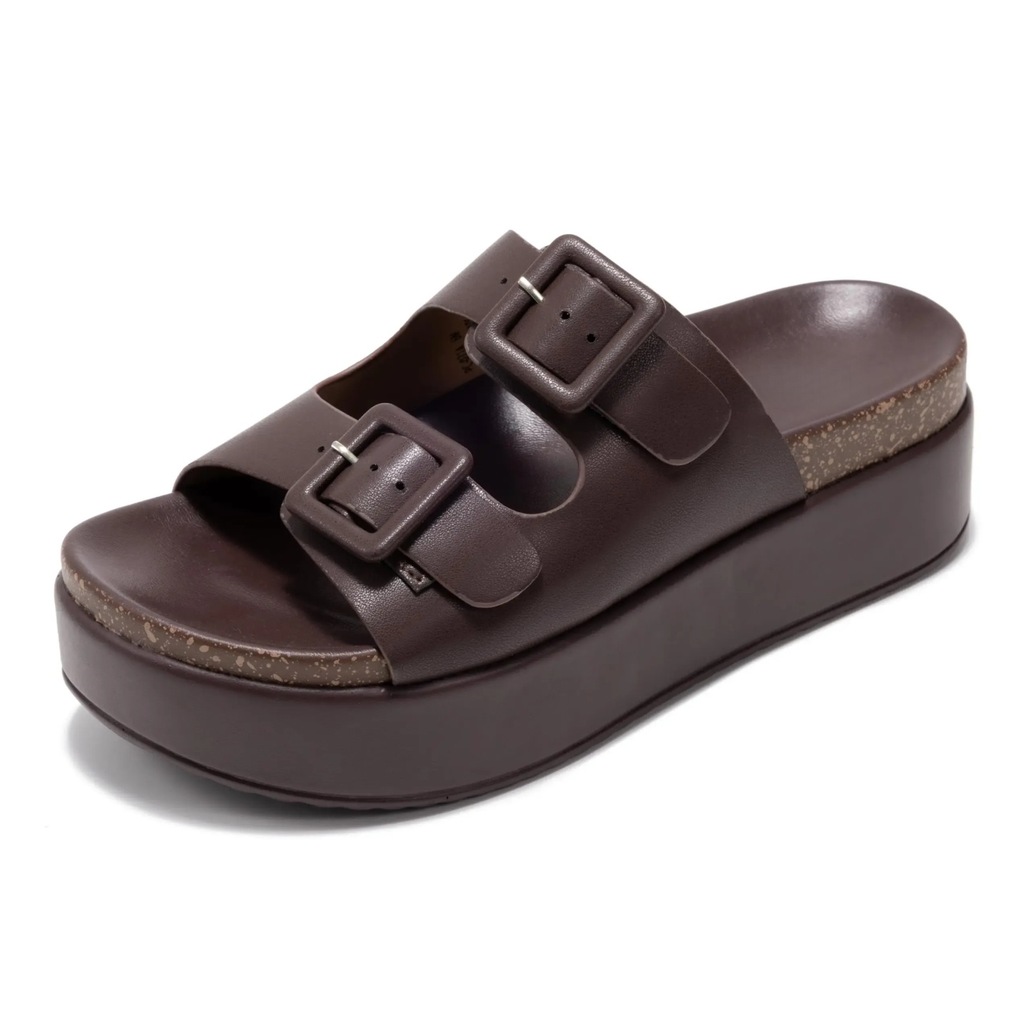 Women's Wedge Platform Sandals | Eco-Leather Casual Summer Walking Footwear | Memory Foam Insole | Non-Slip