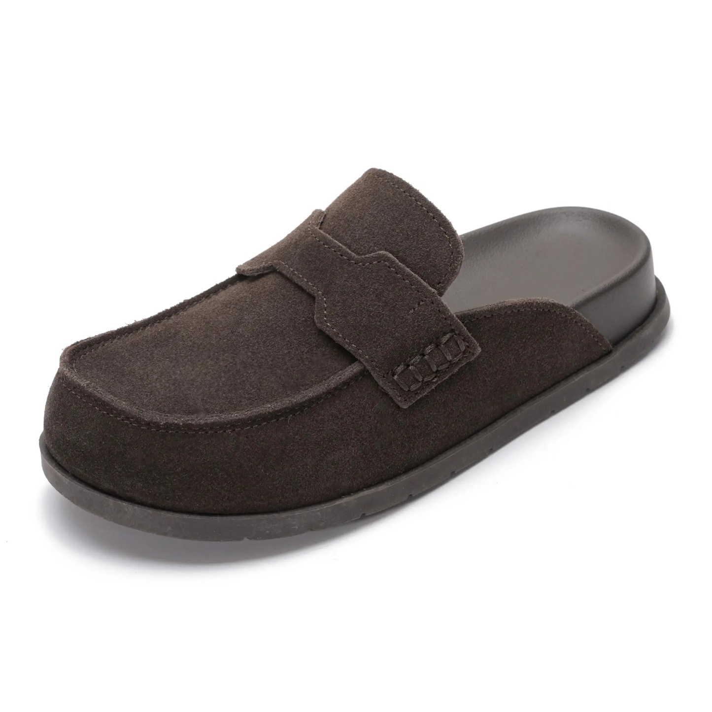 Women's Suede Clogs Shoe | Walking Shoes Footwear | Plush Soft Insole Arch Support Lightweight Non-Slip