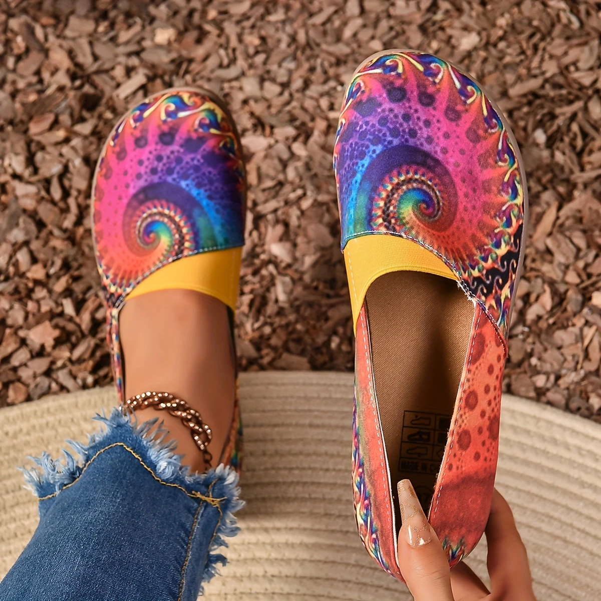 💖Last Day Promotion 60% OFF - Women's Colorful Star Flat Shoes