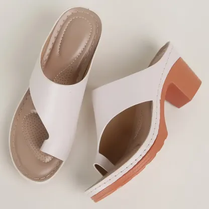 🔥Last Day Promotion 50% OFF - Women's Fashion Hollow High Heel Chunky Heel Sandals