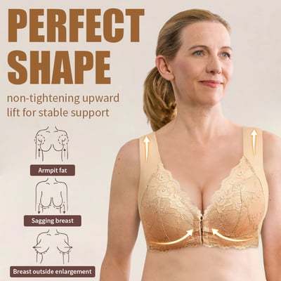 Front Closure 5D Shaping Wire-Free Support Bra