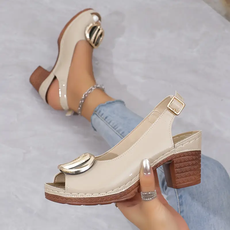 🔥LAST DAY PROMOTION 50% OFF -Women's Solid Color Stylish Sandals