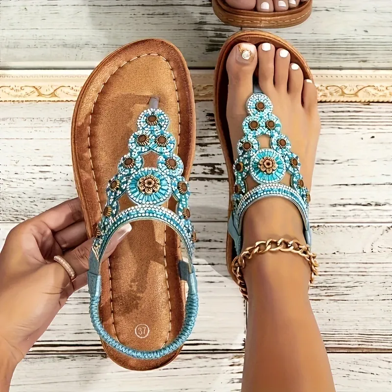 🔥Last Day Promotion 50% OFF - Women's New Summer Rhinestone Open Toe Orthopaedic Sandals