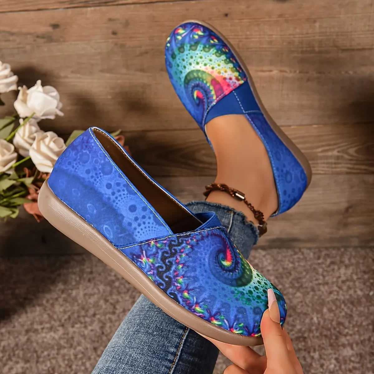 💖Last Day Promotion 60% OFF - Women's Colorful Star Flat Shoes