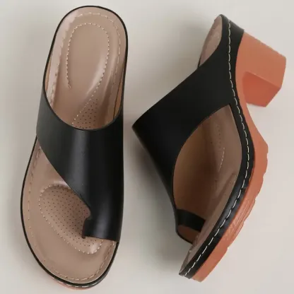 🔥Last Day Promotion 50% OFF - Women's Fashion Hollow High Heel Chunky Heel Sandals