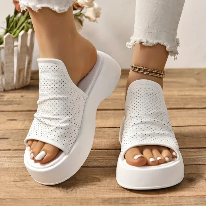 🔥LAST DAY PROMOTION 50% OFF - WOMEN'S PLATFORM LEATHER ORTHOPEDIC SANDALS