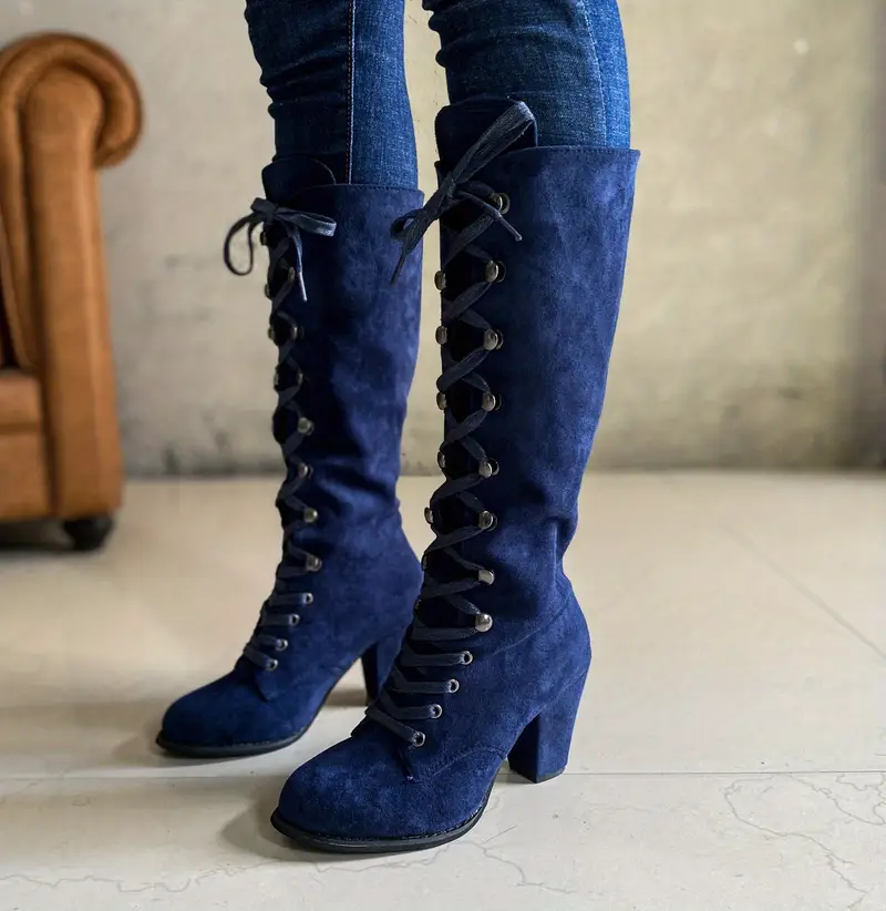 Mid Calf Slouchy Boots for Women