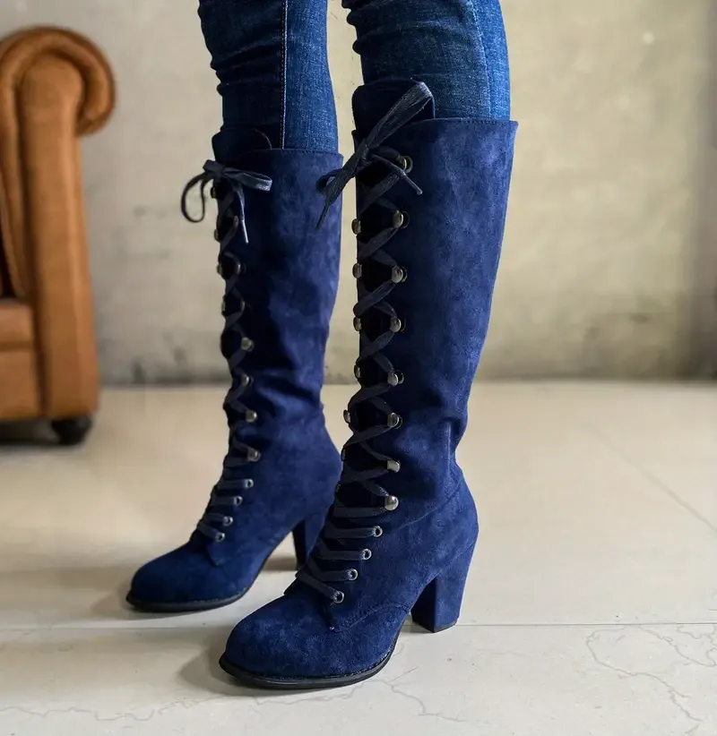 Mid Calf Slouchy Boots for Women