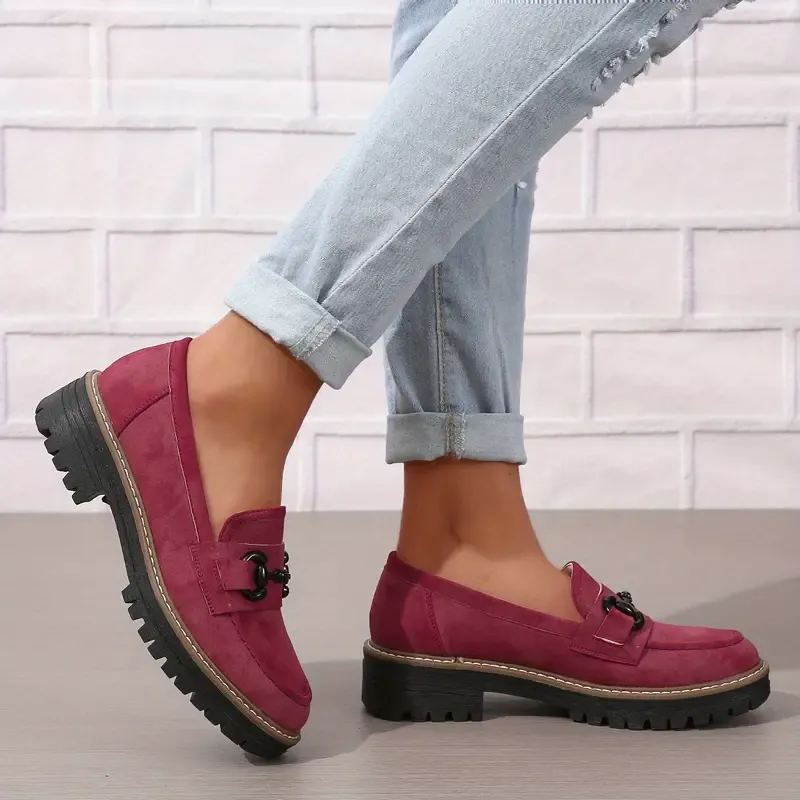 Stylish Comfort Loafers - Soft, Breathable, Round-Toe Design