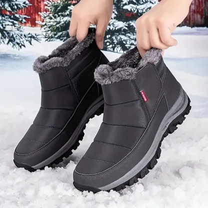 Men's Orthopedic Warm Snow Boots Waterproof Non-Slip Winter Fleece Boots