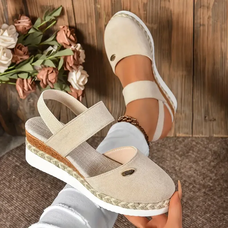 🔥LAST DAY PROMOTION 50% OFF - WOMEN'S LEATHER PLATFORM WEDGE ORTHOPEDIC SANDALS