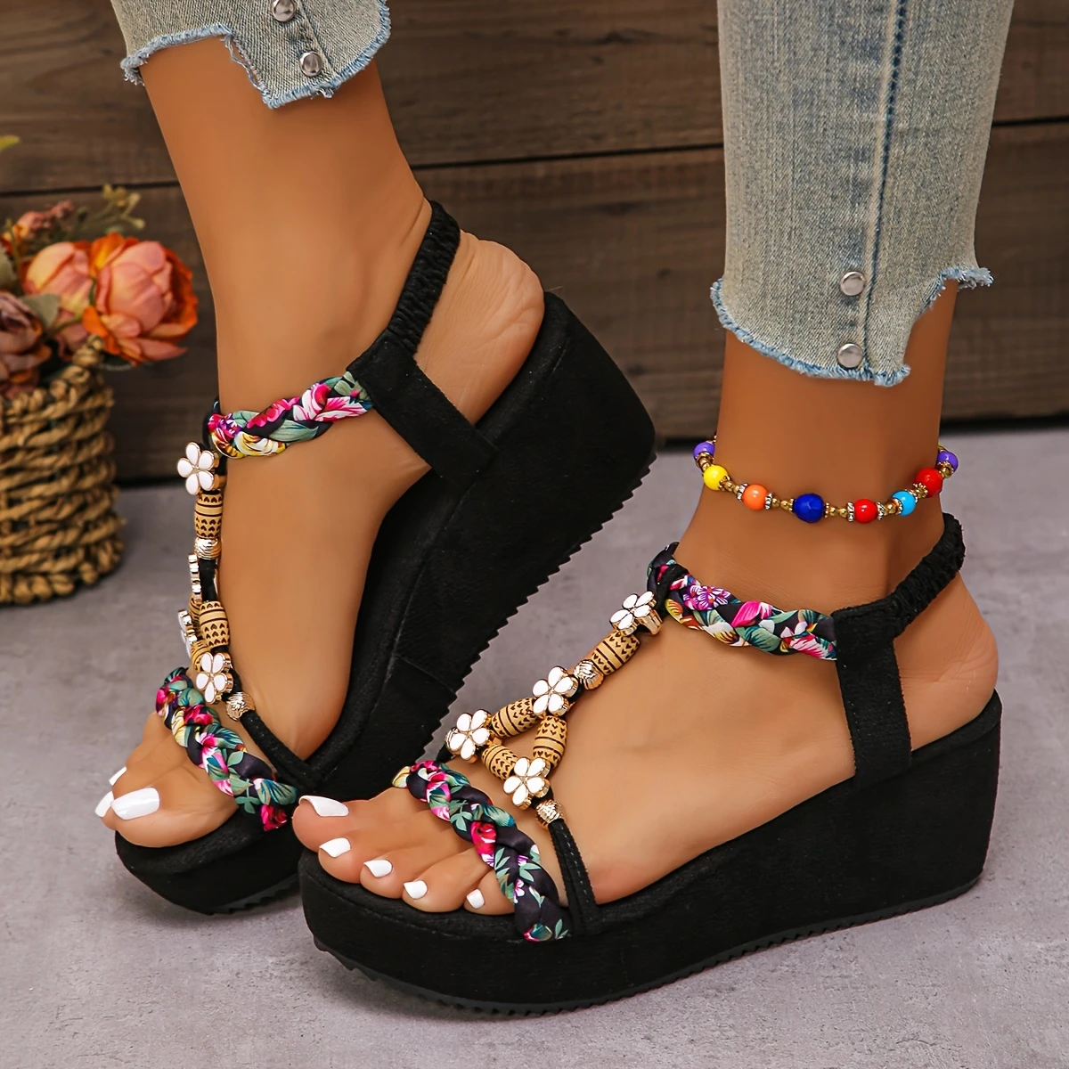 🔥LAST DAY 60% OFF🔥WOMEN'S BOHEMIA WEDGE ORTHOPEDIC SANDALS