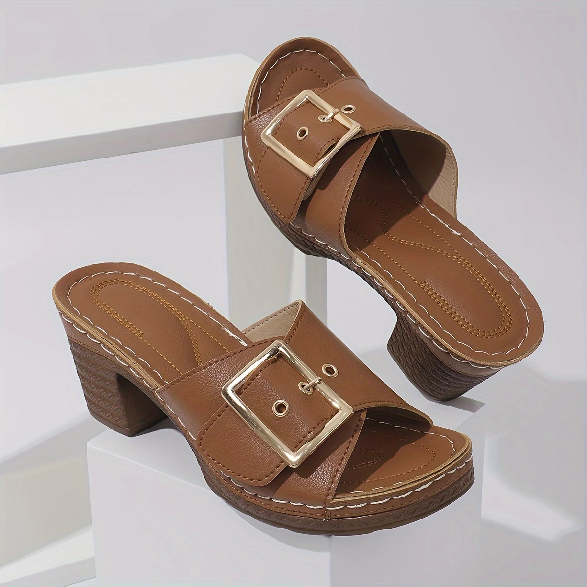 Women's Solid Color Stylish Sandals