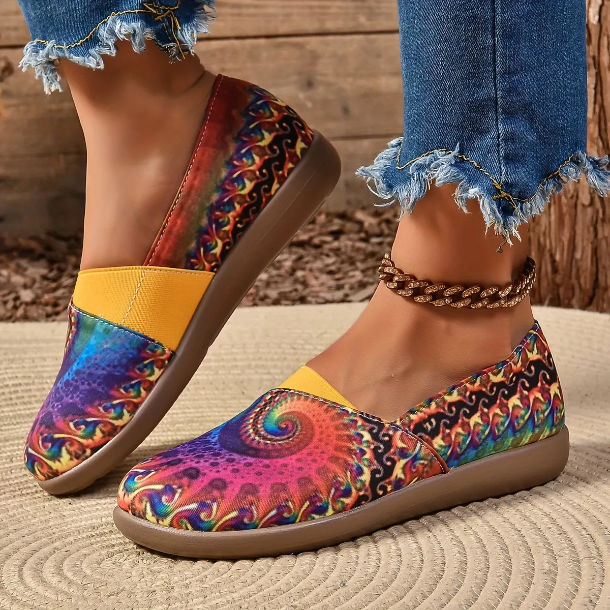 💖Last Day Promotion 60% OFF - Women's Colorful Star Flat Shoes