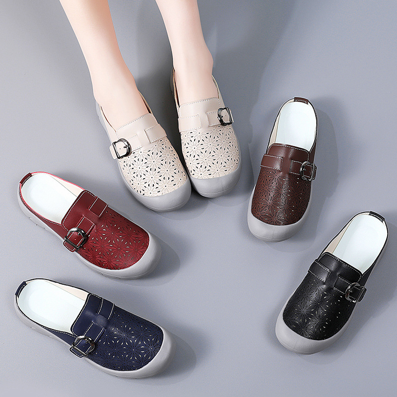💖Last Day Promotion 60% OFF - Women's Slip-on Leather Soft-soled Shoes