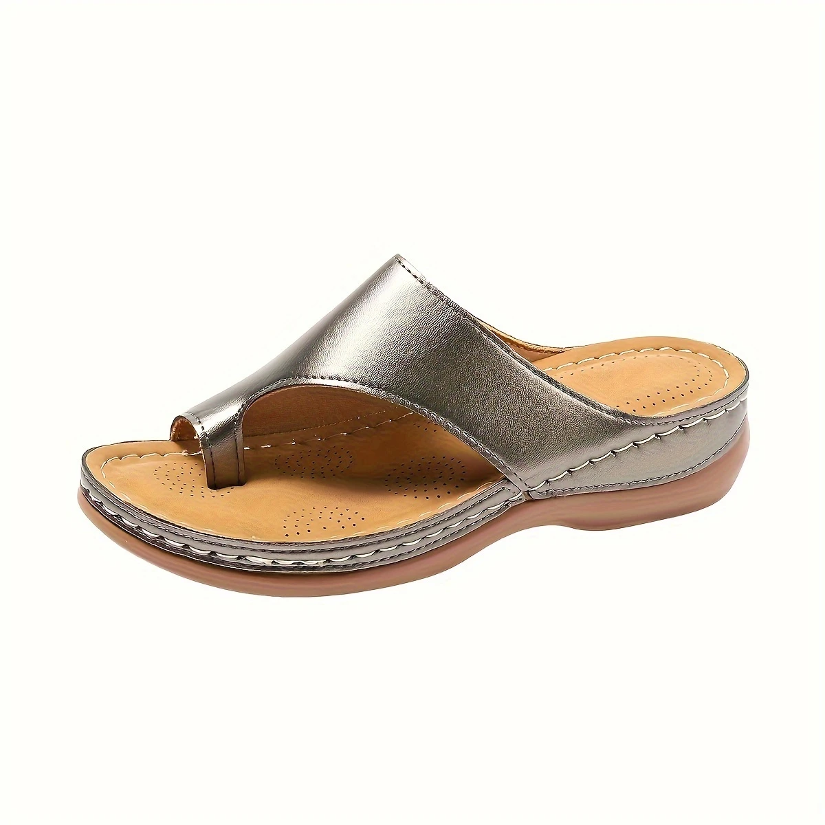 😍Last Day 50% OFF😍 - Women's Slope Heel Leather Sandals