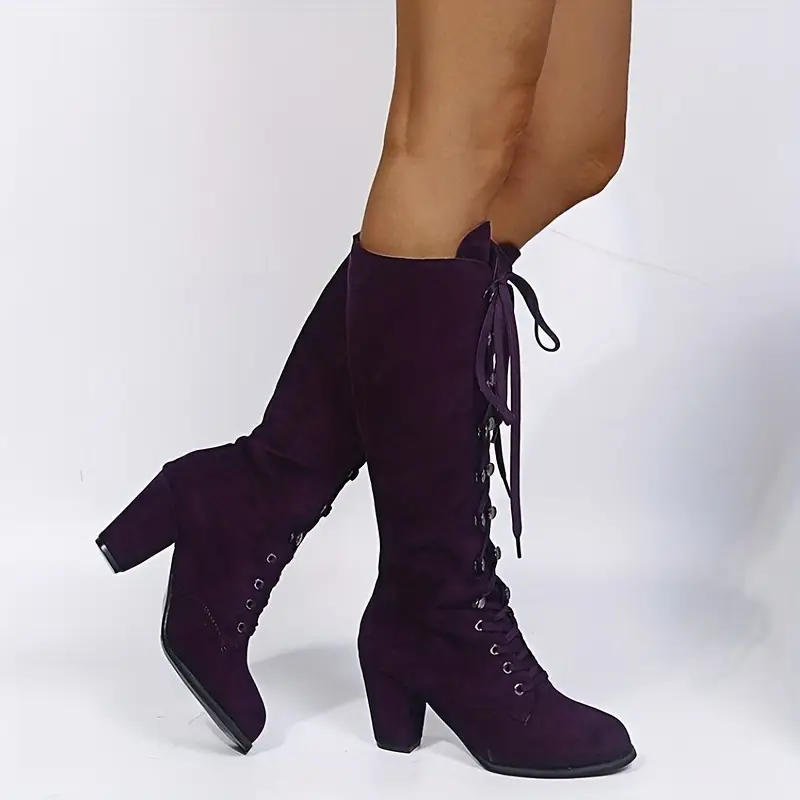 Mid Calf Slouchy Boots for Women