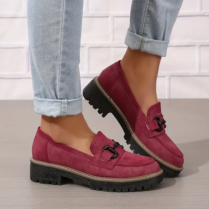 Stylish Comfort Loafers - Soft, Breathable, Round-Toe Design