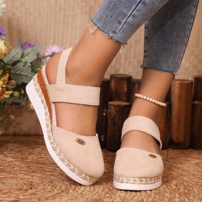 🔥LAST DAY PROMOTION 50% OFF - WOMEN'S LEATHER PLATFORM WEDGE ORTHOPEDIC SANDALS