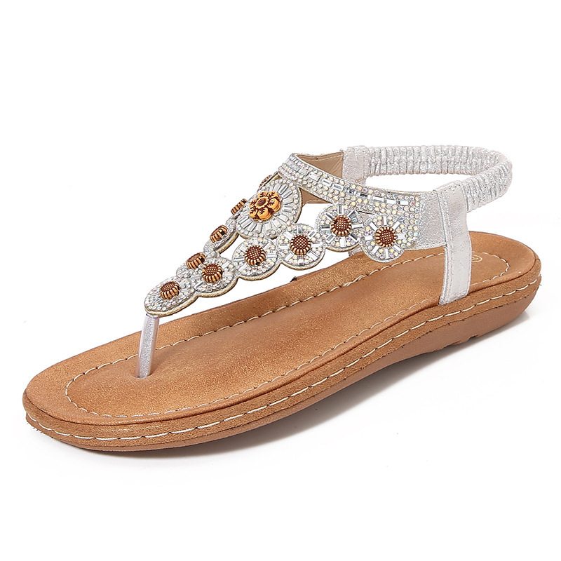 🔥Last Day Promotion 50% OFF - Women's New Summer Rhinestone Open Toe Orthopaedic Sandals