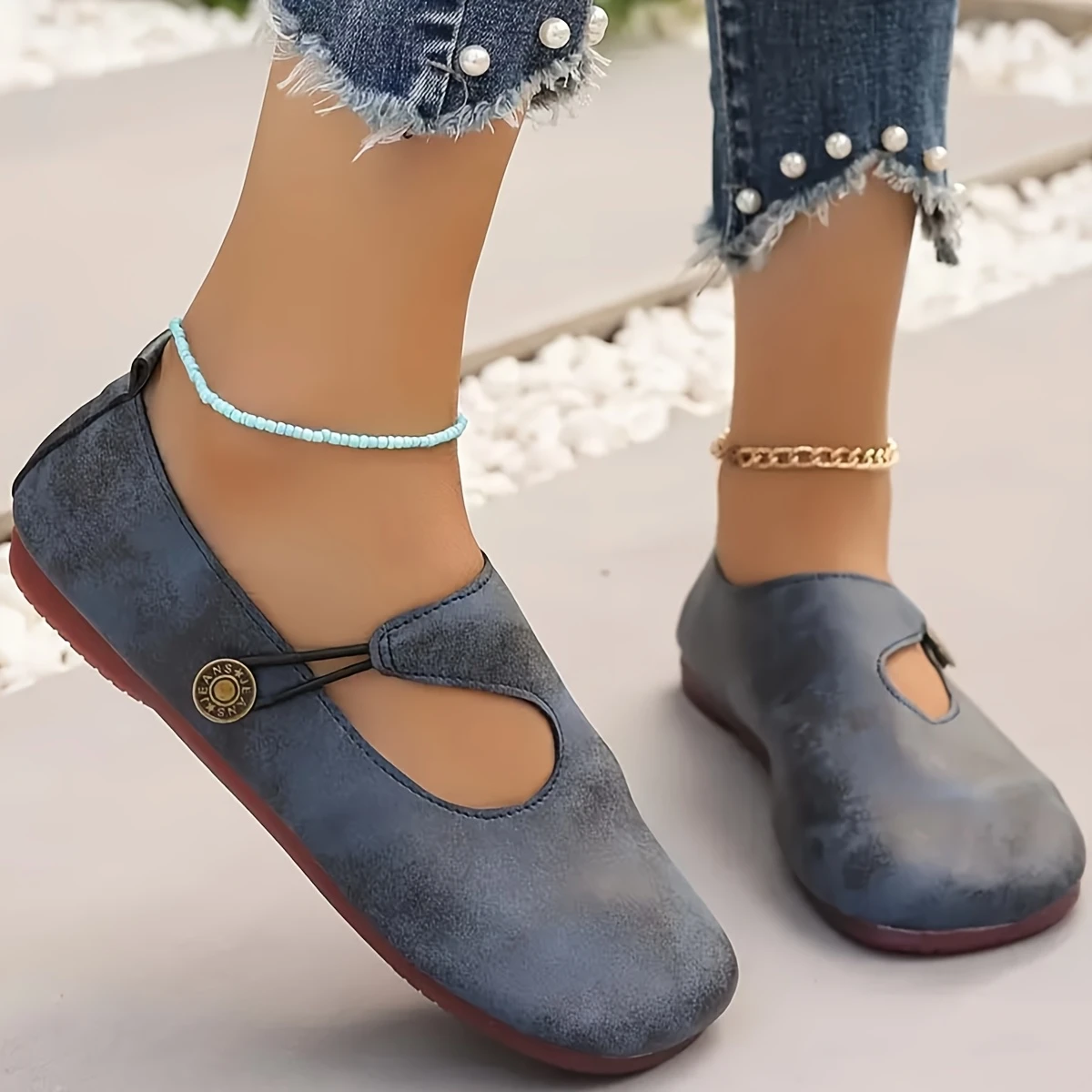 💖Last Day Promotion 60% OFF - Women's leather soft-soled non-slip shoes