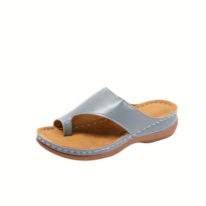 😍Last Day 50% OFF😍 - Women's Slope Heel Leather Sandals