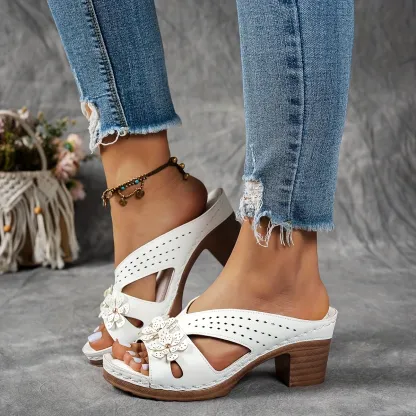 🔥Last Day Promotion 50% OFF - Women's Fashion High Heel Chunky Heel Sandals