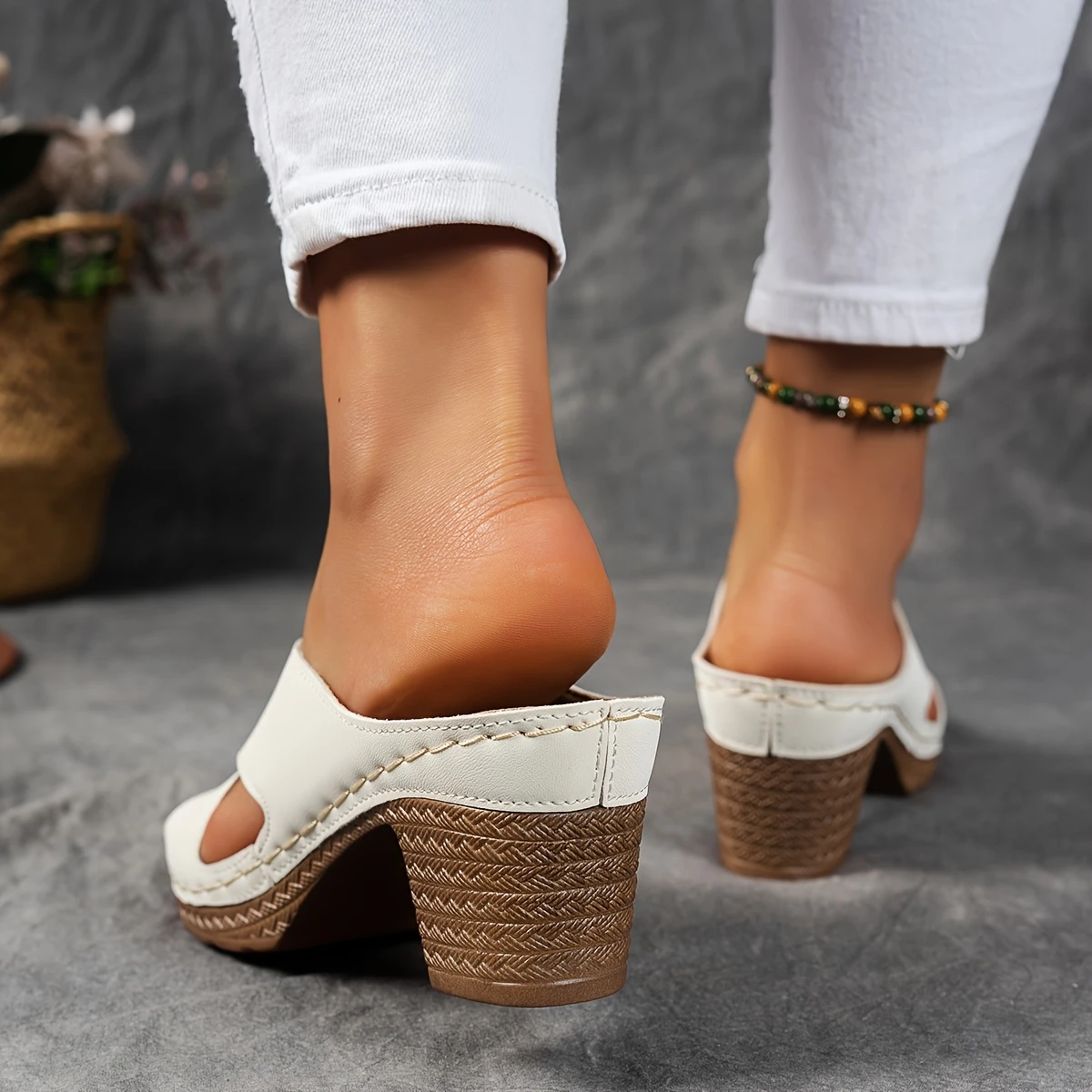 🔥Last Day Promotion 50% OFF - Women's Fashion High Heel Chunky Heel Sandals