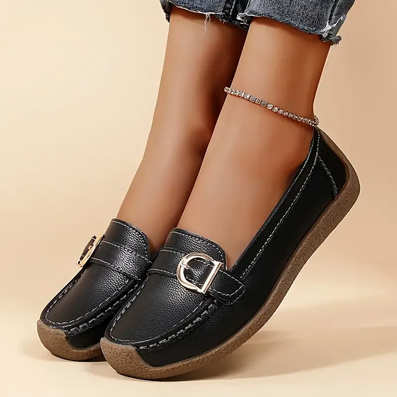 🔥Last Day 67% OFF - Comfortable Walking Flat Leather Loafers