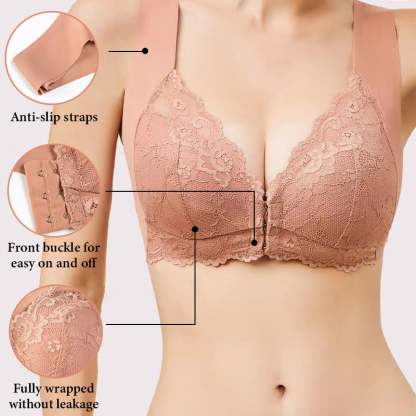 Front Closure 5D Shaping Wire-Free Support Bra