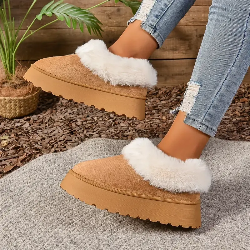 🔥LAST DAY 49% OFF -WOMEN'S PLUSH ROUND TOE SLIP-ON FLATS（BUY 2 FREE SHIPPING）