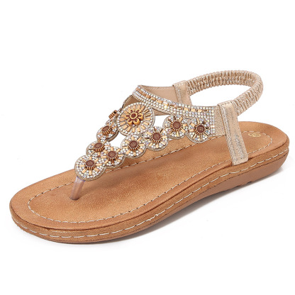 🔥Last Day Promotion 50% OFF - Women's New Summer Rhinestone Open Toe Orthopaedic Sandals