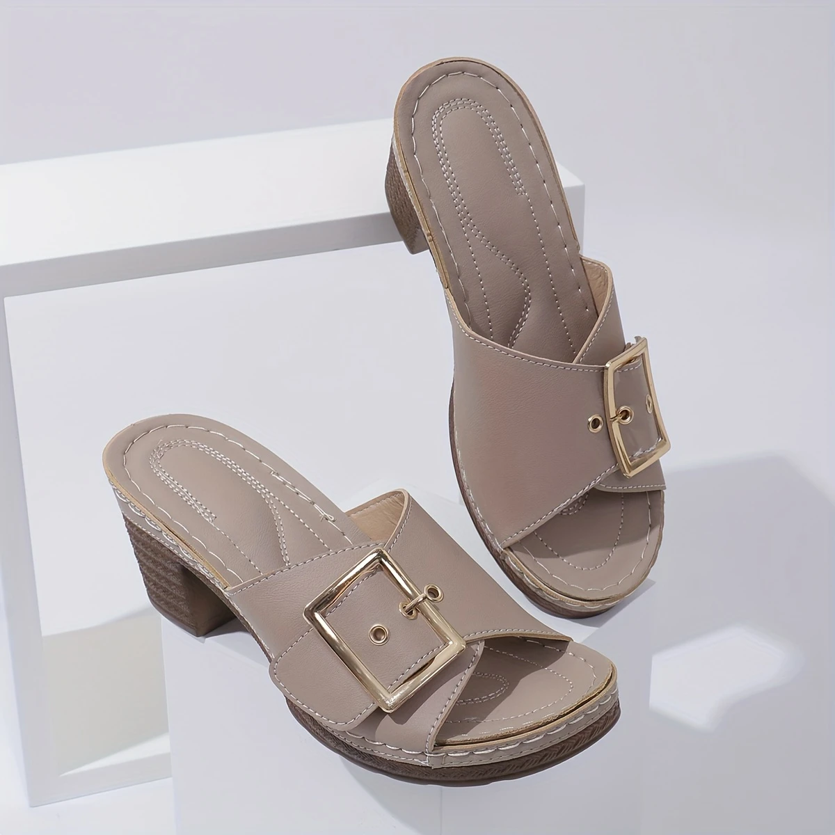 Women's Solid Color Stylish Sandals