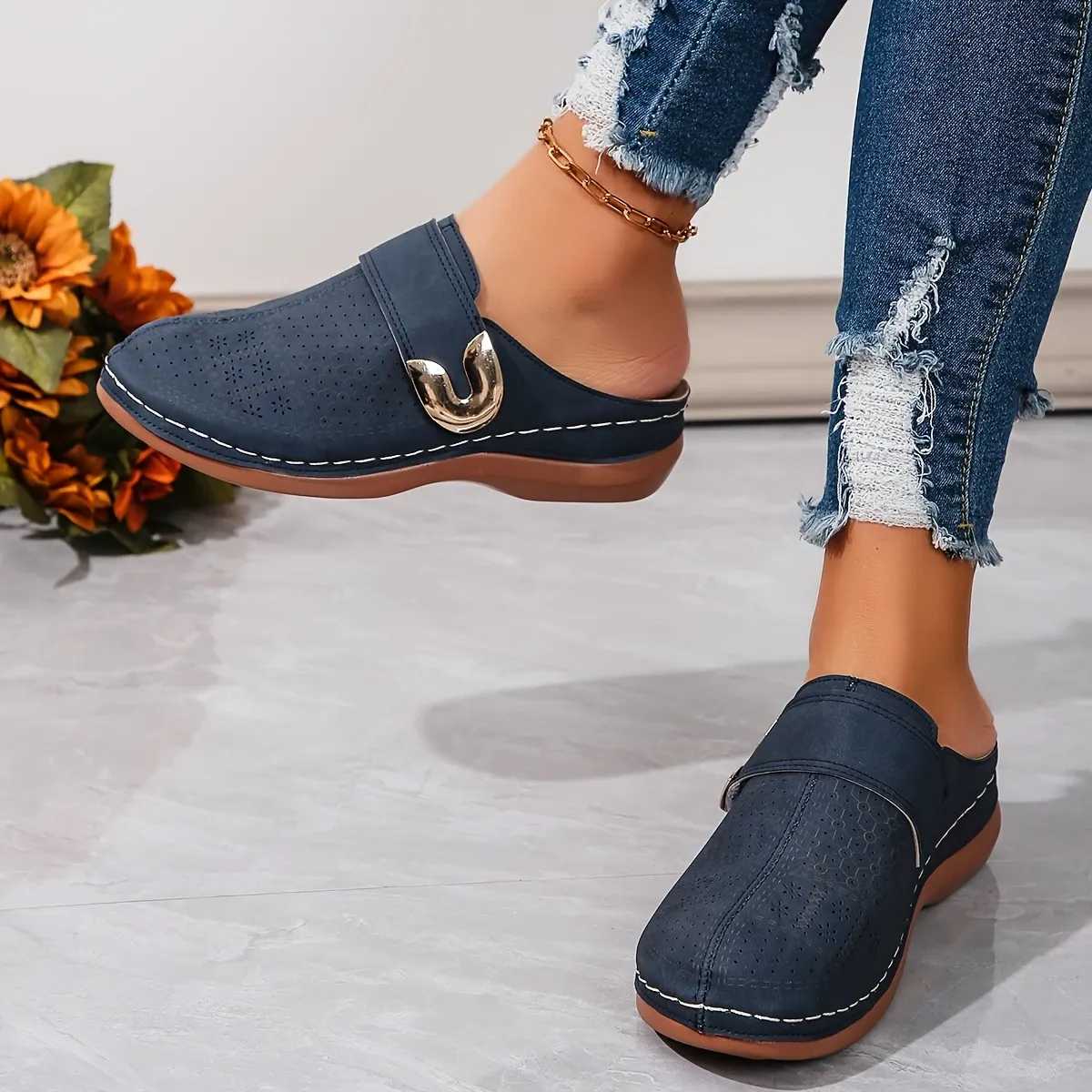 🔥LAST DAY PROMOTION 50% OFF -Women's Casual Wedge Orthopedic Slippers