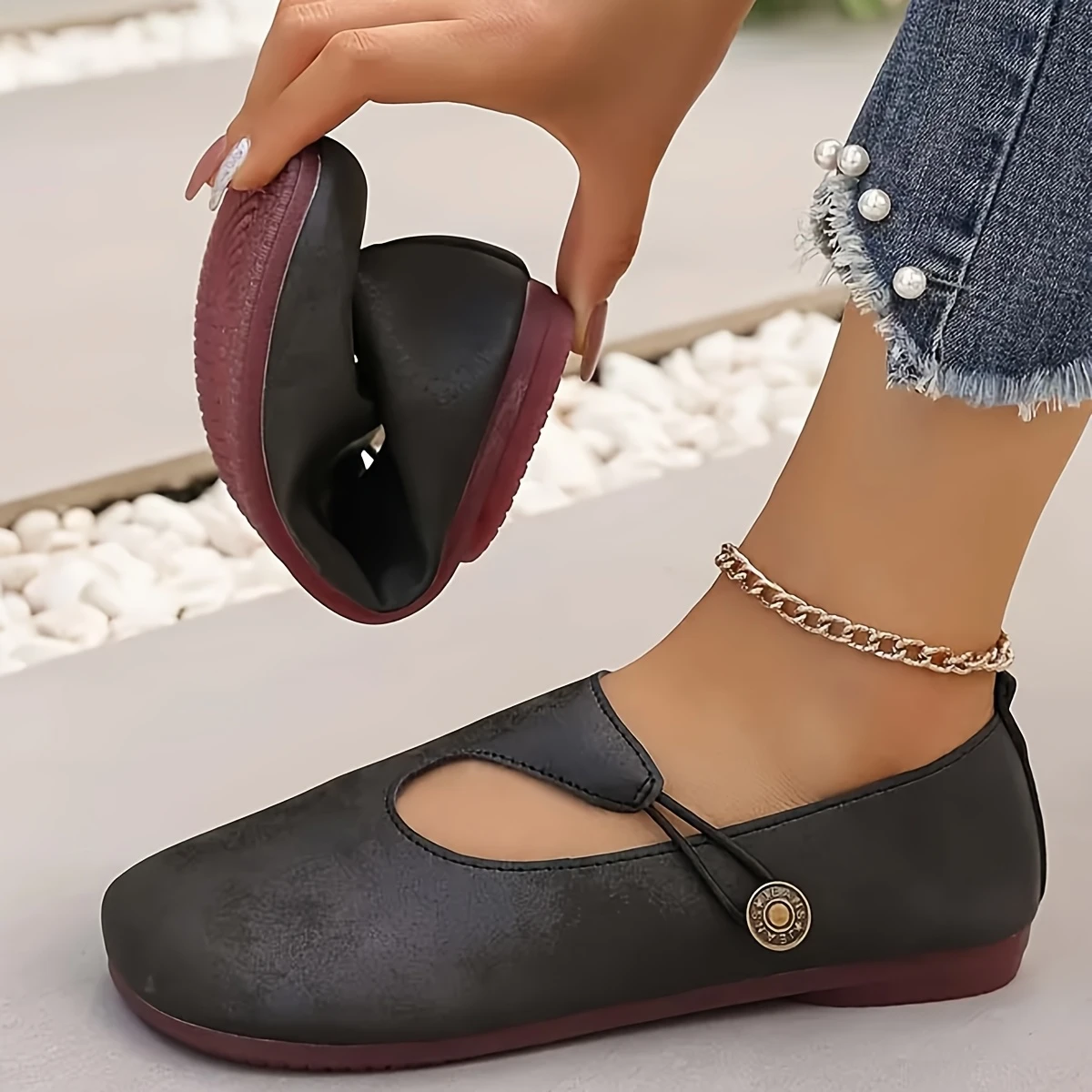 💖Last Day Promotion 60% OFF - Women's leather soft-soled non-slip shoes