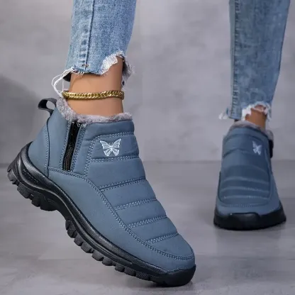 Women's Orthopedic Warm Snow Boots Waterproof Non-Slip Winter Fleece Shoes