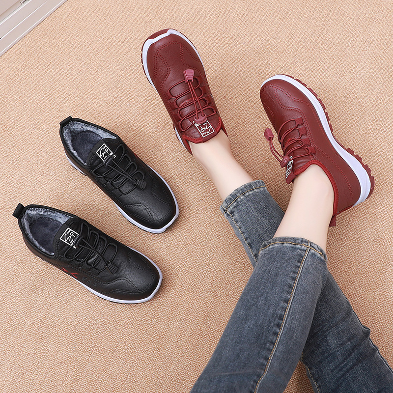 🔥Christmas Hot Sale 50% OFF🔥Women's Winter Thermal Villi Leather Boots