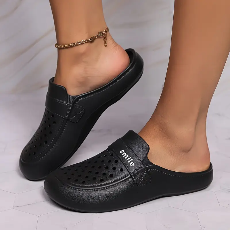 Indoor & Outdoor Solid Color Lightweight Anti-Slip EVA Slide Shoe