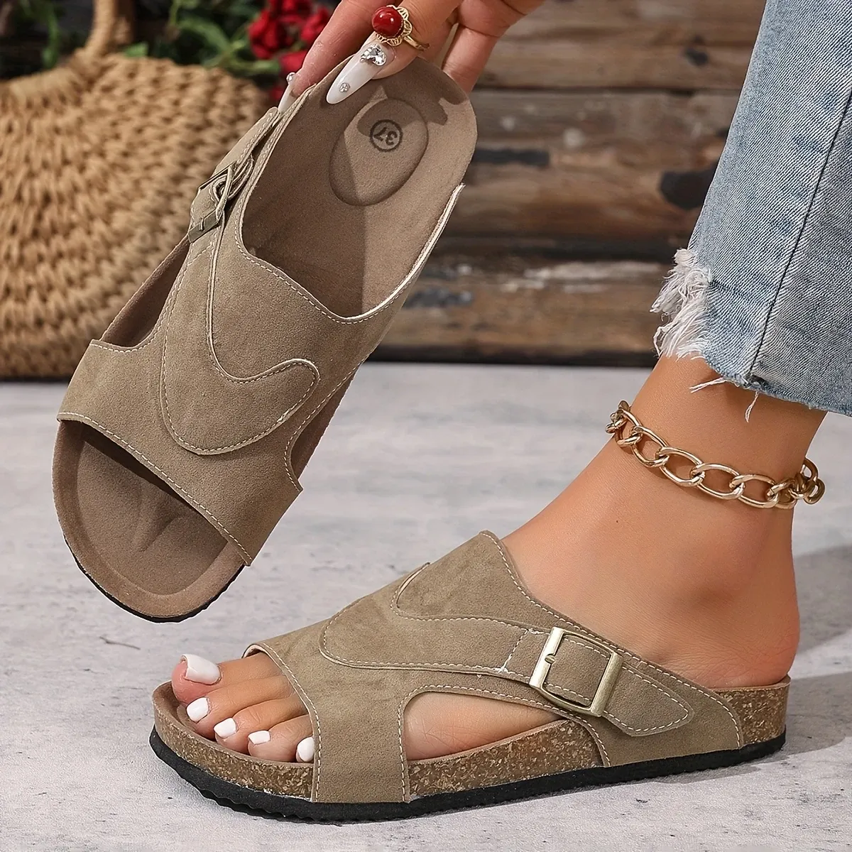 🔥Best Seller-Last Day Sale 60% OFF🔥Vintage leather orthopedic comfortable sandals